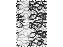 Tie Dye Metallic One Way Give Lace - Dark Grey