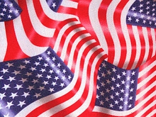 American Flag Lycra - Red/White/Royal Blue