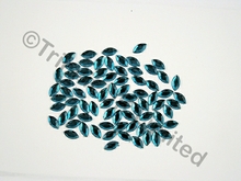Navette 10x5mm Acrylic stones - Blue Zircon