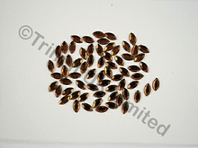 Navette 10x5mm Acrylic stones - Smoked Topaz