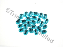 Oval 14x10mm Acrylic stones - Light Turquoise