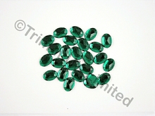 Oval 14x10mm Acrylic stones - Emerald