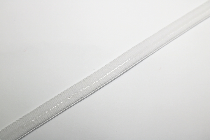 Bra Strap Elastic-non slip 10mm wide (10m card) - White