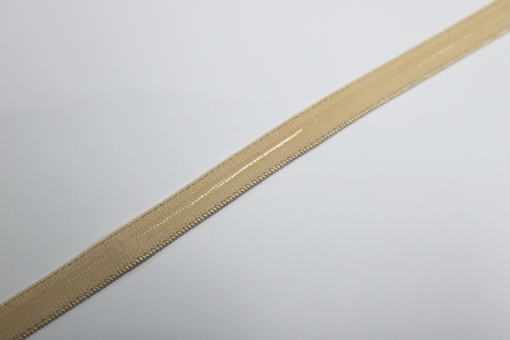 Bra Strap Elastic-non slip 10mm wide (10m card) - Nude