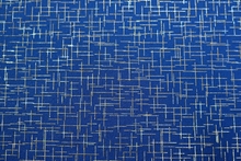 Matrix Silver Hologram Lycra - Ocean Blue