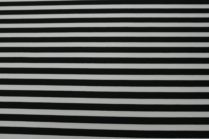 Clearance Print Lycra (Design 26) 9mm wide - White/Black