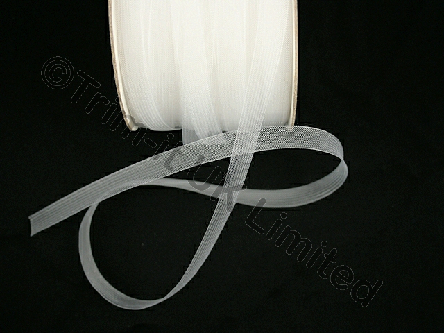 15mm Crinoline - Soft Boning (120m piece) - Clear