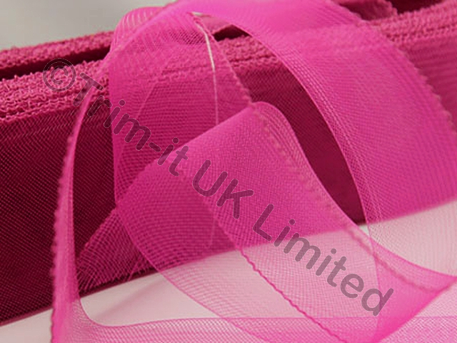 80mm Crinoline(CN) - Soft Boning - Electric Pink