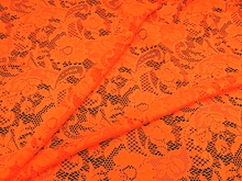 Elsa Stretch Lace - Flo. Orange