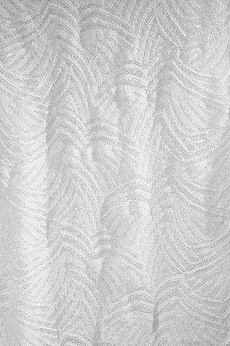 Fern Stretch Lace - White