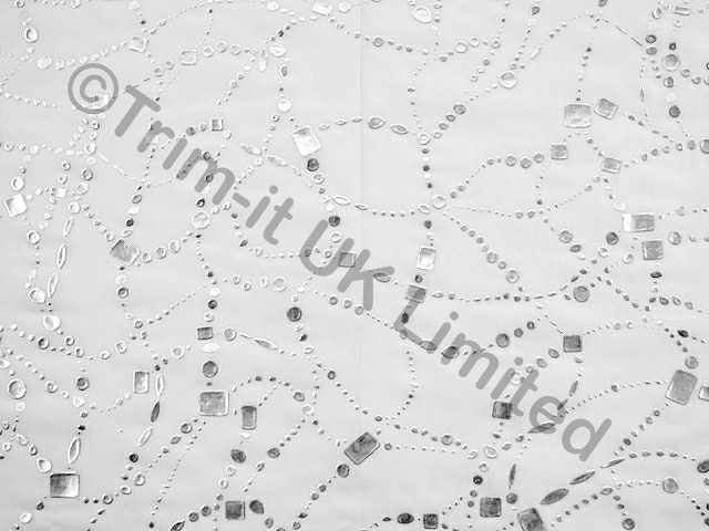 Gem Stretch Net SALE WAS 39 - White/Metallic Silver