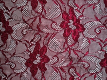Hyacinth Stretch Lace - Brick Red/Claret