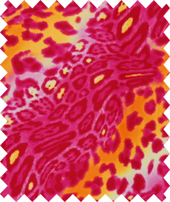 Jungle Fever Lycra - Valentino/Neon Candy/Mango