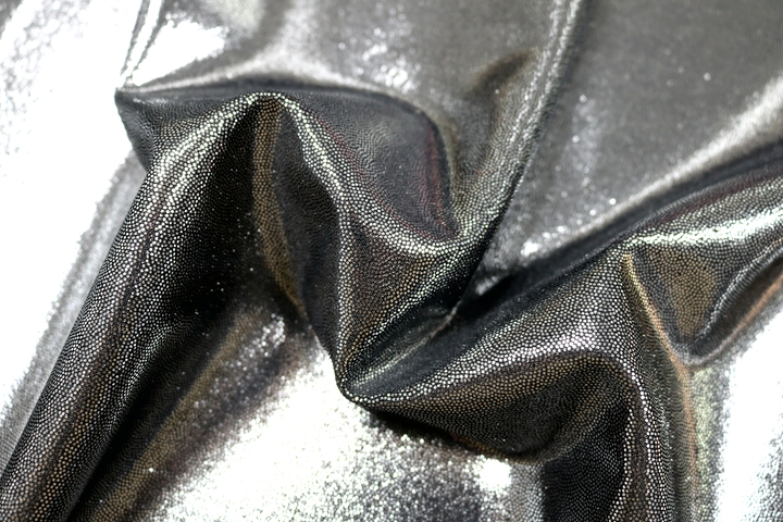 Metallica Lycra Shine - Black/metallic Silver