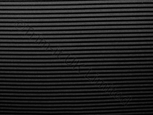 Stripped Stretch Satin - Black