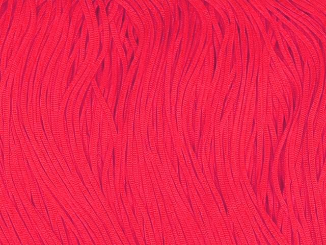 Stretch Top Rayon (Tactel) Fringe 45cm - Neon Red