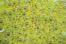 Round Half Pearls 6mm AB Colours - Daffodil AB