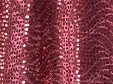 Supreme Embossed Mosaic met. Stretch Velvet - Brick Red