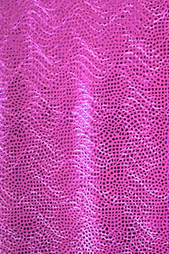 Supreme Embossed Mosaic met. Stretch Velvet - Electric Pink
