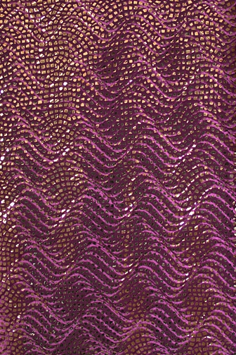 Supreme Embossed Mosaic met. Stretch Velvet - Plum