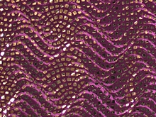 Supreme Embossed Mosaic met. Stretch Velvet - Plum