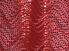 Supreme Embossed Mosaic met. Stretch Velvet - Flamenco Red