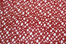 Stretch Metallic Web Fishnet (3mm/6mm) - Red/Metallic Silver