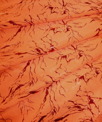 Storm Hologram Lycra SALE - Flo. Orange
