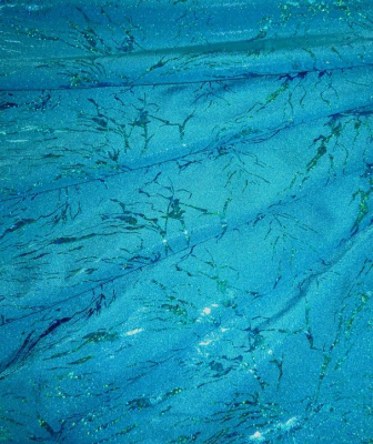 Storm Hologram Lycra SALE - Turquoise