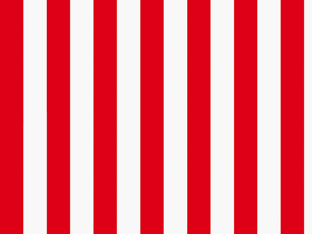 Colour/White 20mm Striped Lycra - Flamenco Red