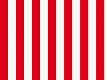 Colour/White 20mm Striped Lycra - Flamenco Red