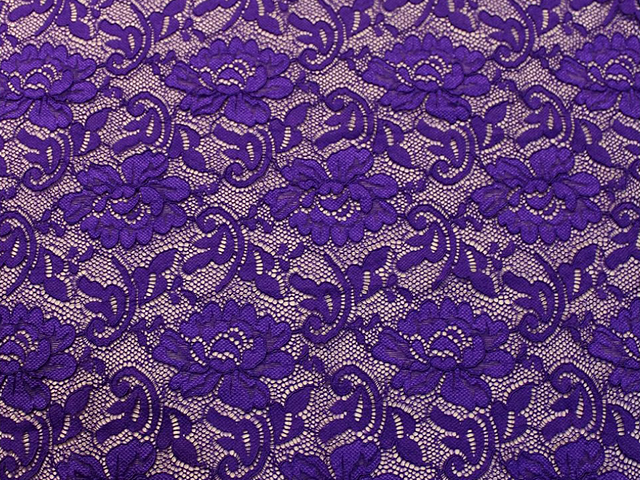 Tiana Stretch Lace - Purple Rain